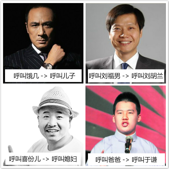 图示是在呼叫联系人时四个典型的口音/语义转化的例子