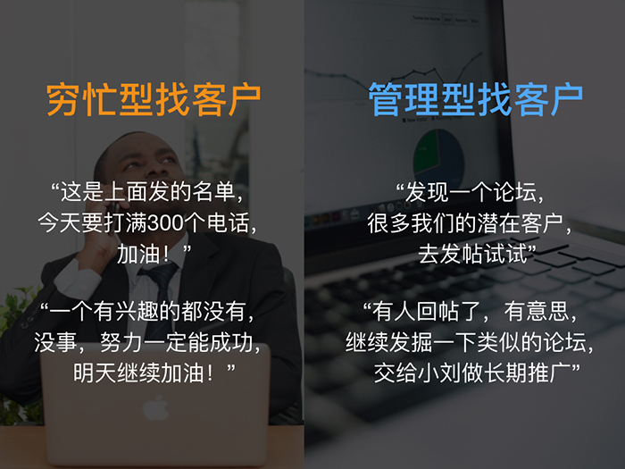 穷忙型销售找客户